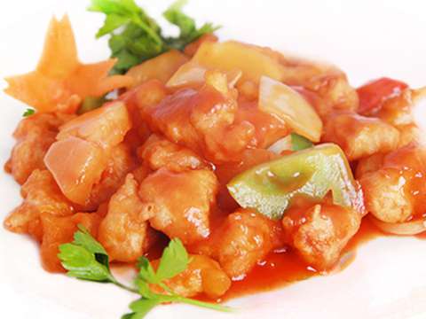 Курица с ананасами в кисло-сладком соусе по китайски рецепт
