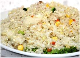 Рис жареный с кукурузой и яйцом 300 гр